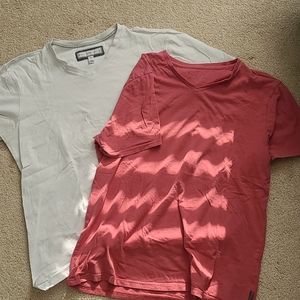 2 designer V Neck T shirts